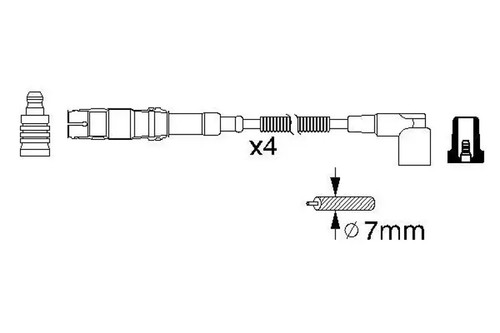 Zündkabel 986 356 310 - 356, bosch